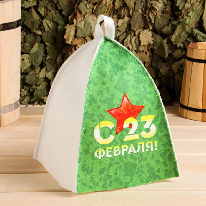 Шапка банная с цветным клином "С 23 февраля"
Шапка банная с цветным клином "С 23 февраля"