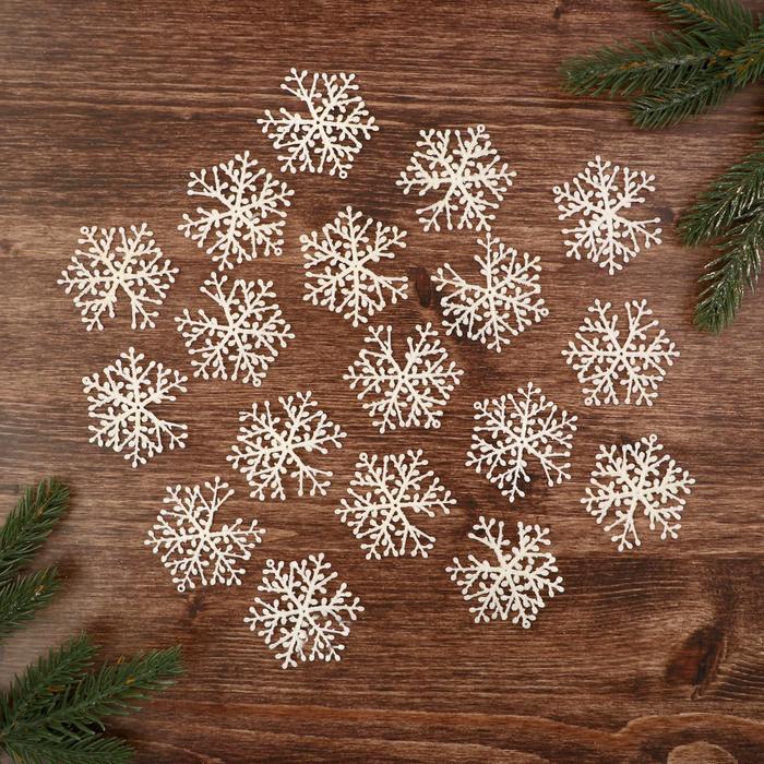 Украшение ёлочное "Снежинка тоненькая" (набор 18 шт) d-5,5 см белый
Украшение ёлочное "Снежинка тоненькая" (набор 18 шт) d-5,5 см белый