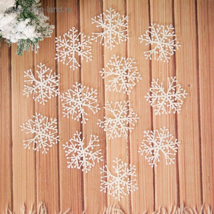 Украшение ёлочное "Снежинка тоненькая" (набор 60 шт) d-5,5 см белый
Украшение ёлочное "Снежинка тоненькая" (набор 60 шт) d-5,5 см белый