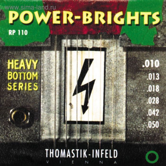 Комплект струн для электрогитары Thomastik RP110 Power-Brights Heavy Bottom 10-50
Комплект струн для электрогитары Thomastik RP110 Power-Brights Heavy Bottom 10-50