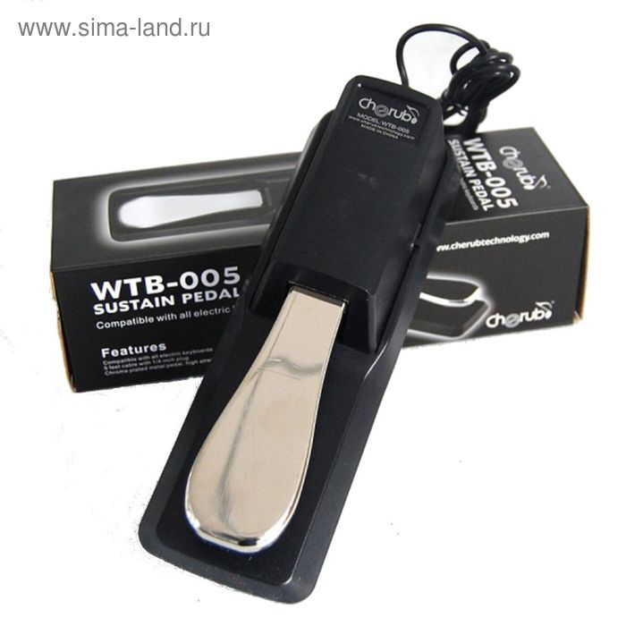 Педаль сустейна для клавишных Cherub WTB-005
Педаль сустейна для клавишных Cherub WTB-005