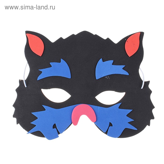 Маска кошечки Devil & Angel, черная, OS DA_7038kom mask One size - Devil & Angel - Маски - Купить