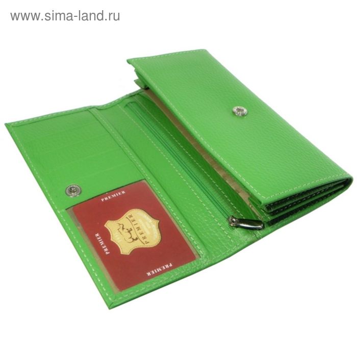 Кошелёк женский на кнопке, 2 отдела для купюр, для кредитных карт, для монет, цвет зелёный
Кошелёк женский на кнопке, 2 отдела для купюр, для кредитных карт, для монет, цвет зелёный