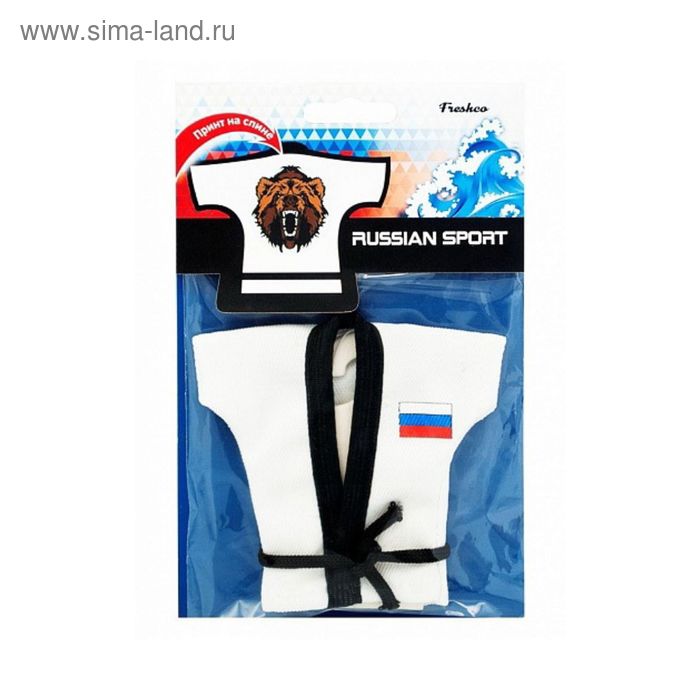 фото Ароматизатор подвесной "russian sport кимоно" черная линия freshco