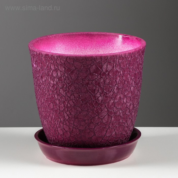 Горшок для цветов "Глория" шёлк, сиреневый, 1,0 л
Горшок для цветов "Глория" шёлк, сиреневый, 1,0 л