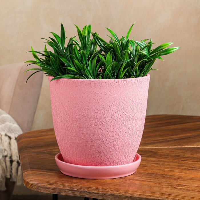 Горшок для цветов "Глория", шёлк, розовый, керамика, 2 л
Горшок для цветов "Глория", шёлк, розовый, керамика, 2 л