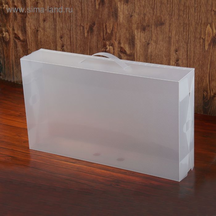 Короб для хранения с ручкой «Моно», 52×11×30 см, цвет прозрачный
Короб для хранения с ручкой «Моно», 52×11×30 см, цвет прозрачный