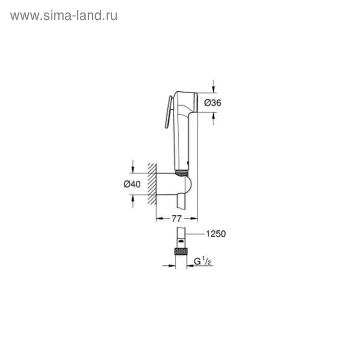 Гигиенический душ GROHE Tempesta-F, с держателем, душевой шланг Silverflex 1250 мм
Гигиенический душ GROHE Tempesta-F, с держателем, душевой шланг Silverflex 1250 мм