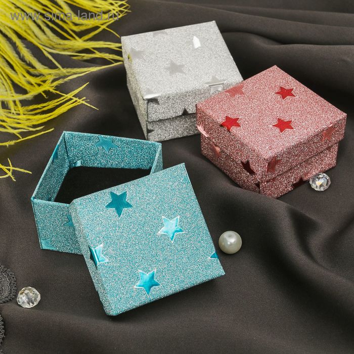 Коробочка подарочная под кольцо "Звездочки" 5*5*3,5, цвет МИКС, вставка чёрная
Коробочка подарочная под кольцо "Звездочки" 5*5*3,5, цвет МИКС, вставка чёрная