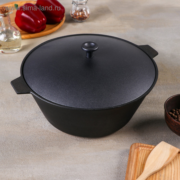 Кастрюля литая, 4 л, с алюминиевой крышкой
Кастрюля литая, 4 л, с алюминиевой крышкой