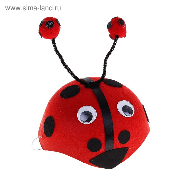 Карнавальная шляпка «Божья коровка», большие глазки, р-р. 52-54
Карнавальная шляпка «Божья коровка», большие глазки, р-р. 52-54