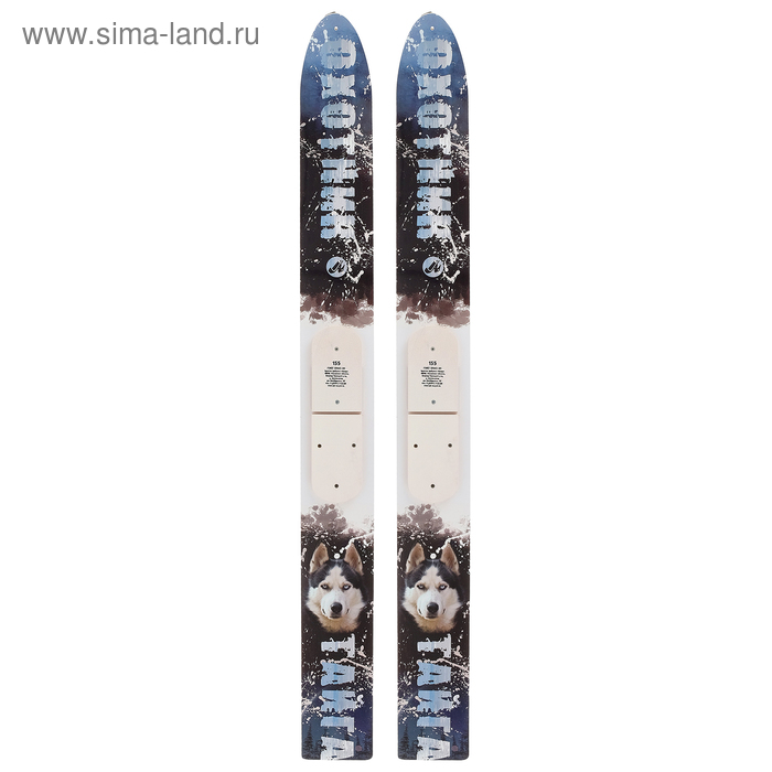 фото Лыжи охотничьи дерево-пластиковые «тайга», 155 см, цвета микс маяк