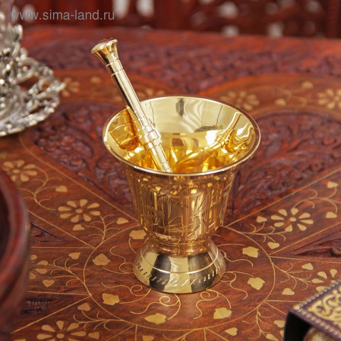 Ступка латунь "Резная" 6,5х6,2х6,2 см
Ступка латунь "Резная" 6,5х6,2х6,2 см