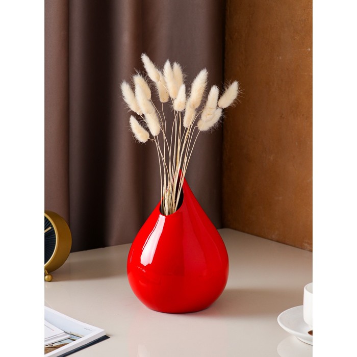 Ваза керамическая "Капля", настольная, красная, 21 см
Ваза керамическая "Капля", настольная, красная, 21 см
