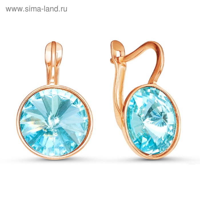 Серьги "Лазурь" круг, позолота, цвет голубой
Серьги "Лазурь" круг, позолота, цвет голубой