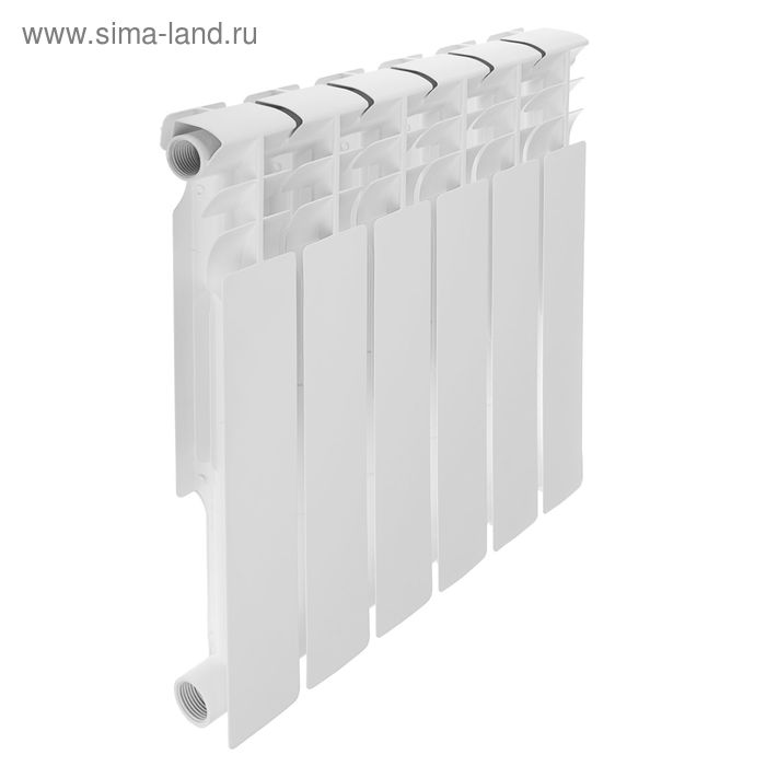 Радиатор биметаллический REMSAN Professional, 500х80 мм, 6 секций 
Радиатор биметаллический REMSAN Professional, 500х80 мм, 6 секций