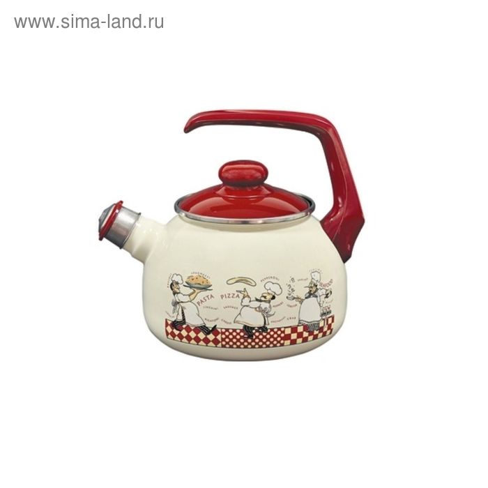 Чайник со свистком «Повара», 2,5 л
Чайник со свистком «Повара», 2,5 л