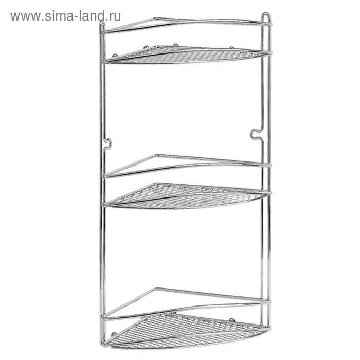 Угловая полочка Star, настенная, высокая, 3 яруса
Угловая полочка Star, настенная, высокая, 3 яруса