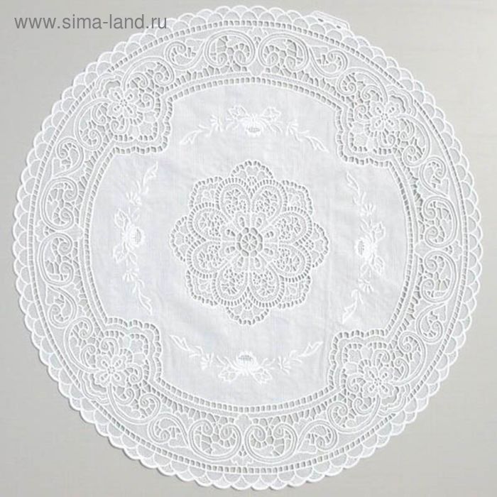 Набор салфеток «Ажурная», круг 40 см, рулон 50 шт, цвет белый
Набор салфеток «Ажурная», круг 40 см, рулон 50 шт, цвет белый