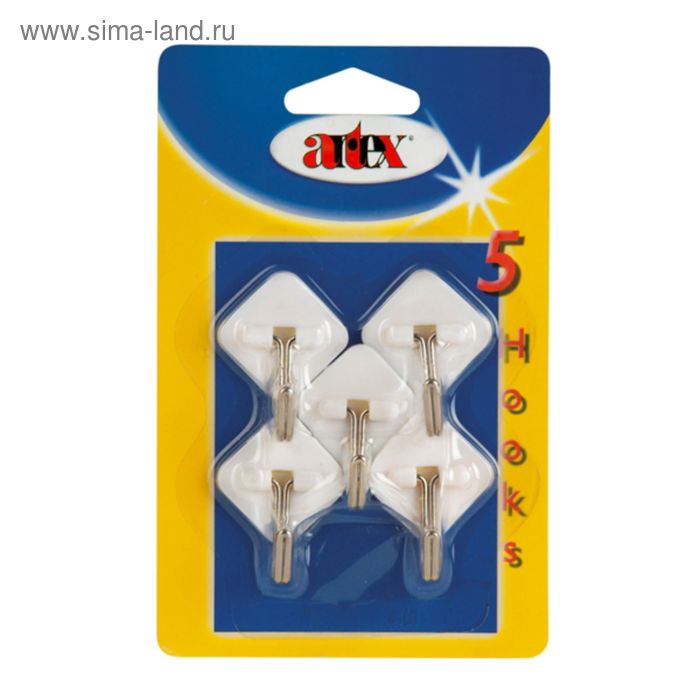 Набор крючков самоклеящихся, пластик/металл, 5 шт
Набор крючков самоклеящихся, пластик/металл, 5 шт