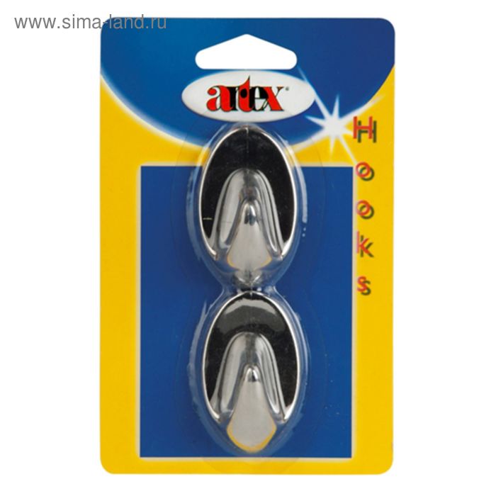 Набор крючков самоклеящихся, пластик, 2 шт, хром
Набор крючков самоклеящихся, пластик, 2 шт, хром