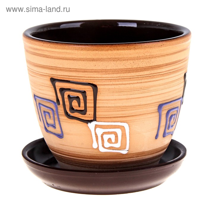 Горшок цветочный Модерн 1,65л с подставкой
Горшок цветочный Модерн 1,65л с подставкой
