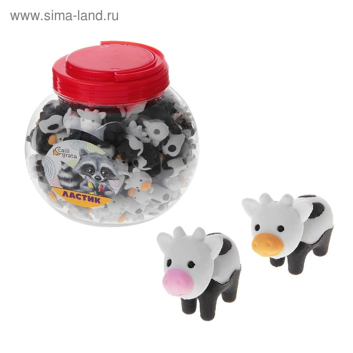 Ластик фигурный "Корова" МИКС
Ластик фигурный "Корова" МИКС