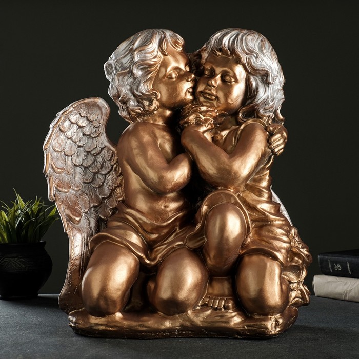 Фигура "Ангел и Фея сидя" большой бронза/серебро 24х35х41см
Фигура "Ангел и Фея сидя" большой бронза/серебро 24х35х41см