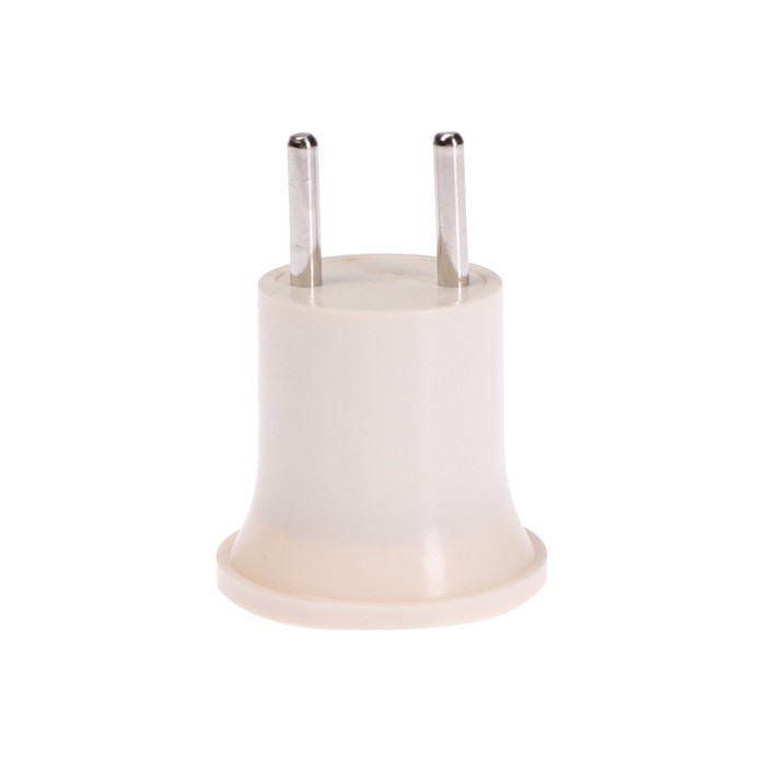 Переходник вилка-патрон E27, бежевый
Переходник вилка-патрон E27, бежевый