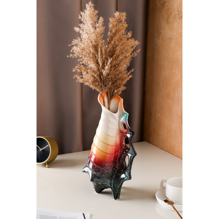 Ваза керамическая "Ракушка", настольная, цветная, 36 см, микс
Ваза керамическая "Ракушка", настольная, цветная, 36 см, микс