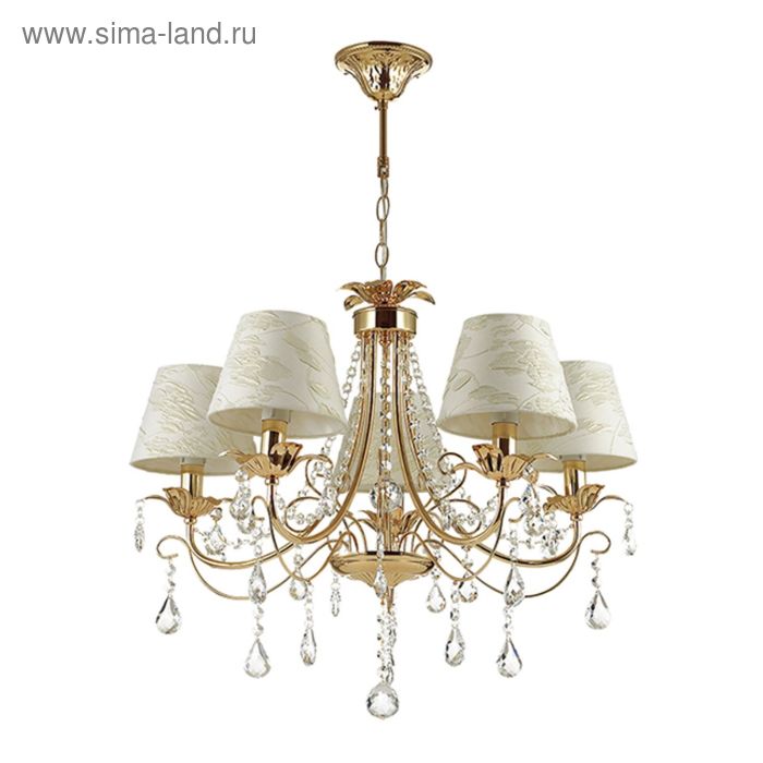 Люстра PLESANSA, 5x40Вт E14, цвет золото
Люстра PLESANSA, 5x40Вт E14, цвет золото
