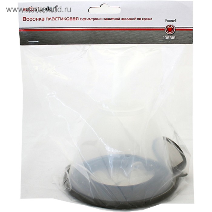 Воронка пластиковая с фильтром и защитой по краям, диаметр 13,5 см, длина 16,5 см 108318
Воронка пластиковая с фильтром и защитой по краям, диаметр 13,5 см, длина 16,5 см 108318