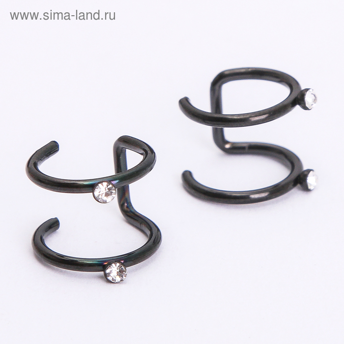Пирсинг (плаг) "Дуга" со стразинкой, цвет черный, фас 20 шт
Пирсинг (плаг) "Дуга" со стразинкой, цвет черный, фас 20 шт