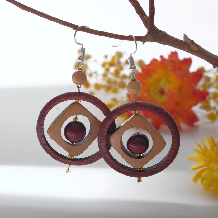 Серьги ручная работа, деревянные "Аргентина", цвет коричневый
Серьги ручная работа, деревянные "Аргентина", цвет коричневый