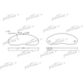 Колодки тормозные Patron PBP791 
Колодки тормозные Patron PBP791
