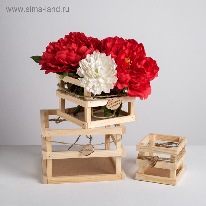 Набор ящиков 3 в 1 «Радость» 20 × 20 × 13 ‒ 10 × 10 × 10 см
Набор ящиков 3 в 1 «Радость» 20 × 20 × 13 ‒ 10 × 10 × 10 см