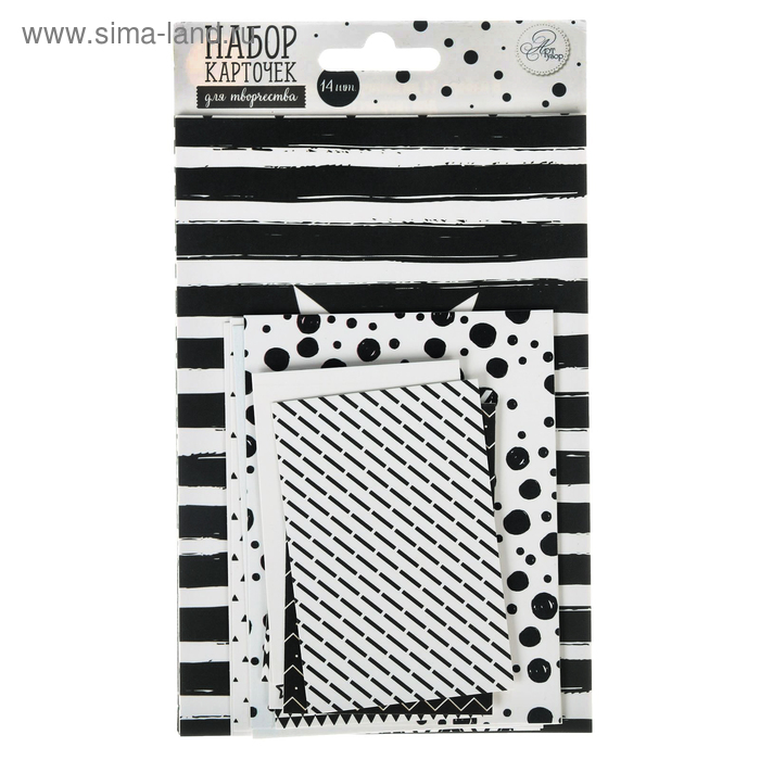 Набор карточек для творчества "Черно-белая гармония", 10 х 17,5 см
Набор карточек для творчества "Черно-белая гармония", 10 х 17,5 см