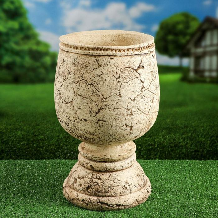 Кашпо садовое "Фужер", на подставке, шамот, 22 л
Кашпо садовое "Фужер", на подставке, шамот, 22 л