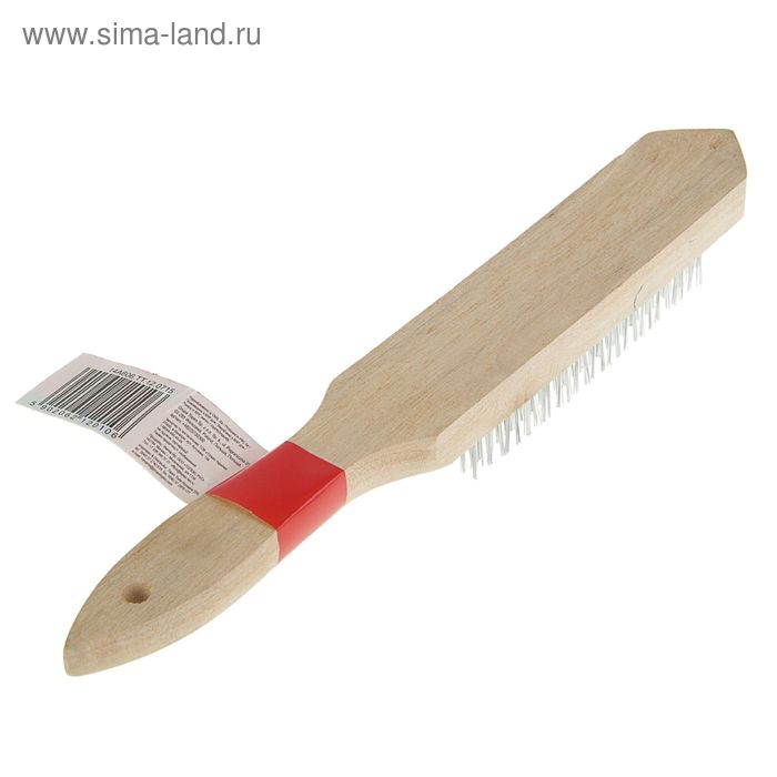 Щетка проволочная Top Tools, 6 рядов проволоки, деревянная рукоятка 
Щетка проволочная Top Tools, 6 рядов проволоки, деревянная рукоятка