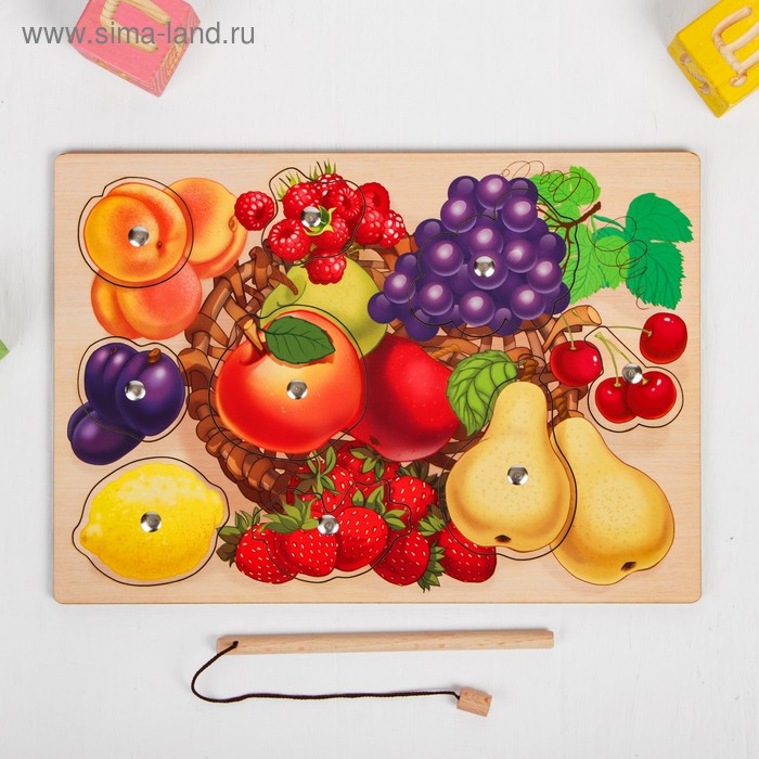 Пазл «Фруктовая корзинка», магнитики 
Пазл «Фруктовая корзинка», магнитики