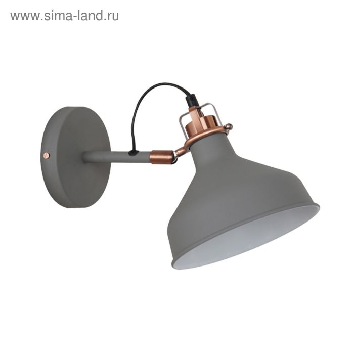 Бра LURDI 1x40W E27 серый, медный 19x21см
Бра LURDI 1x40W E27 серый, медный 19x21см