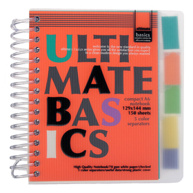 Бизнес-Блокнот А6, 150 листов, ULTIMATE BASICS, на гребне, пластиковая обложка, с разделителями, микс
Бизнес-Блокнот А6, 150 листов, ULTIMATE BASICS, на гребне, пластиковая обложка, с разделителями, микс