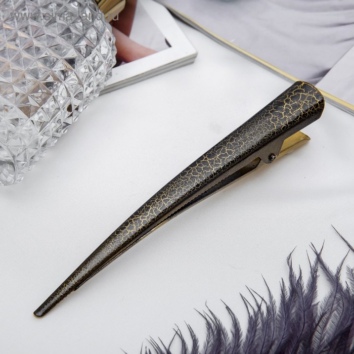 Зажим для волос "Рапсодия" кракле, 12,5 см, микс 
Зажим для волос "Рапсодия" кракле, 12,5 см, микс