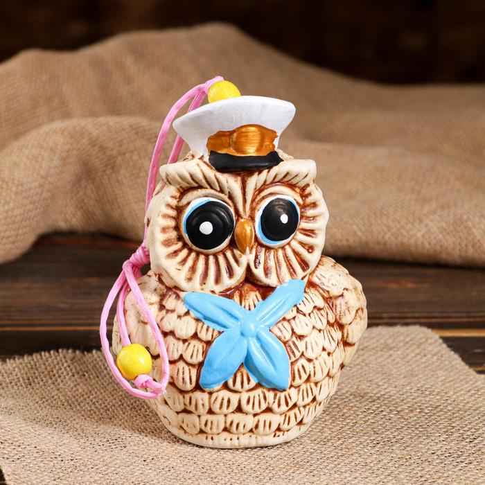 Колокольчик "Сова-мичман", 14 см, микс
Колокольчик "Сова-мичман", 14 см, микс