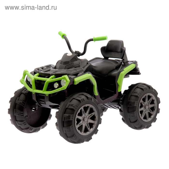 Электромобиль «Квадроцикл», 2 мотора, цвет зеленый (без радиоуправления)
Электромобиль «Квадроцикл», 2 мотора, цвет зеленый (без радиоуправления)