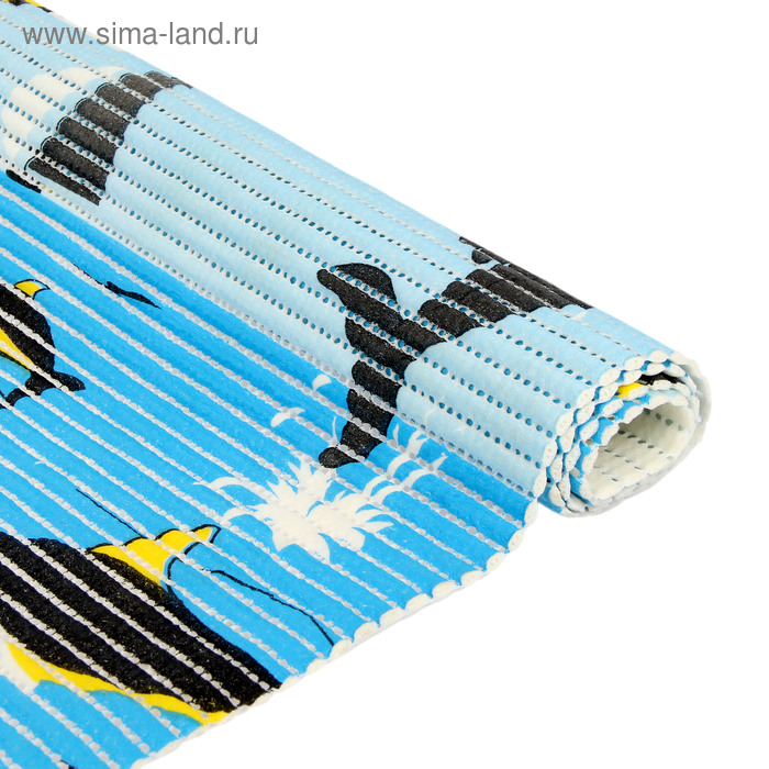 Коврик для ванной комнаты 0,65х15 м "Дельфины" цвет голубой
Коврик для ванной комнаты 0,65х15 м "Дельфины" цвет голубой