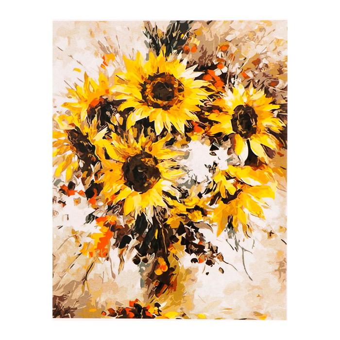 Роспись по холсту «Подсолнухи» по номерам с красками по3 мл+ кисти+инстр-я+крепёж, 30×40 см 
Роспись по холсту «Подсолнухи» по номерам с красками по3 мл+ кисти+инстр-я+крепёж, 30×40 см