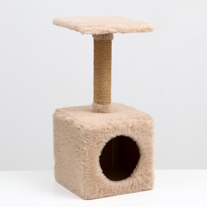 Домик с когтеточкой "Куб", с подставкой, бежевый, 30 х 30 х 65 см
Домик с когтеточкой "Куб", с подставкой, бежевый, 30 х 30 х 65 см