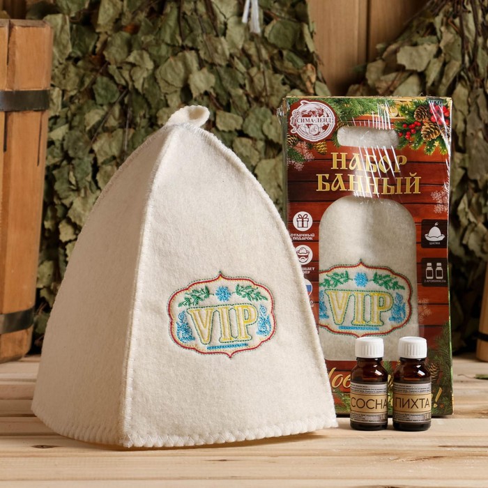 Набор банный: шапка и 2 аромамасла по 15 мл "С легким паром! С Новым годом!"
Набор банный: шапка и 2 аромамасла по 15 мл "С легким паром! С Новым годом!"