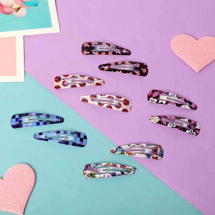 Невидимка для волос "Холли" (набор 10 шт) 5 см, микс
Невидимка для волос "Холли" (набор 10 шт) 5 см, микс